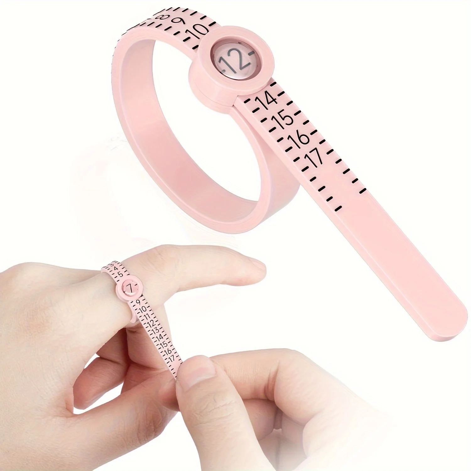 Tape Measure - Miarka do pierścionków 1-17 Ring Dimender,