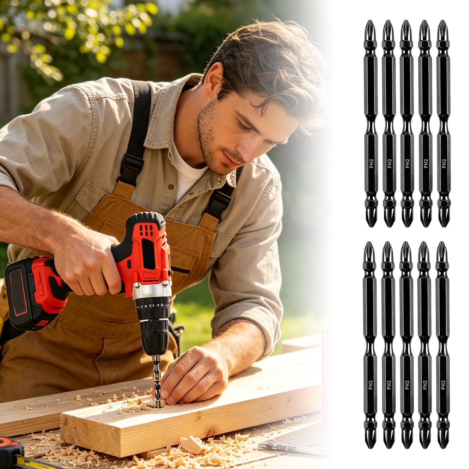 Drill Bits - Zestaw bitów magnetycznych do wiertarki, dwustronne