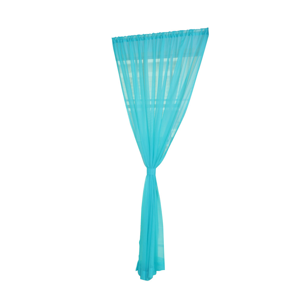 Curtain Rods - Przezroczysta, lekka zasłona z tiulu, idealna