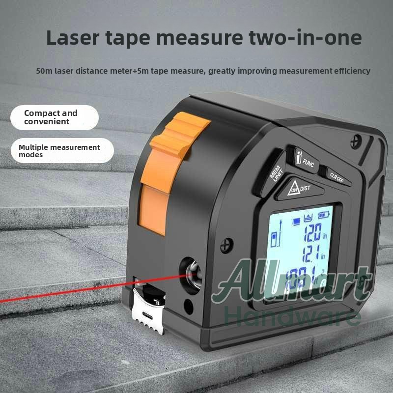 Dalmierz laserowy 50m z taśmą  – Tape Measure recenzja i cena
